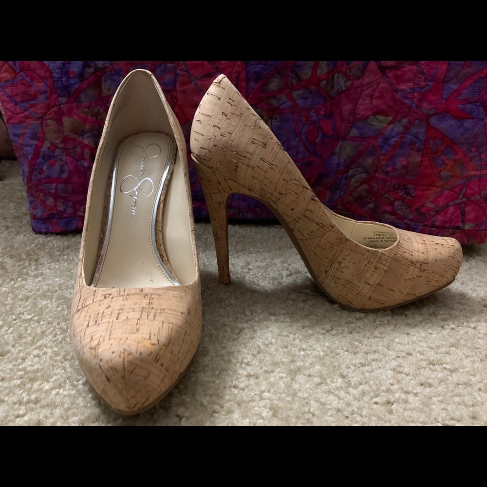Jessica Simpson Cork Heels